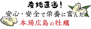 産地直送！安心・安全で栄養に富んだ本場広島の牡蠣